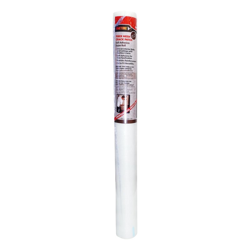 Red Devil 1224 Onetime Fiber Mesh Crack Patch 36" x 75' Wall Repair Fabric, White - Image 1